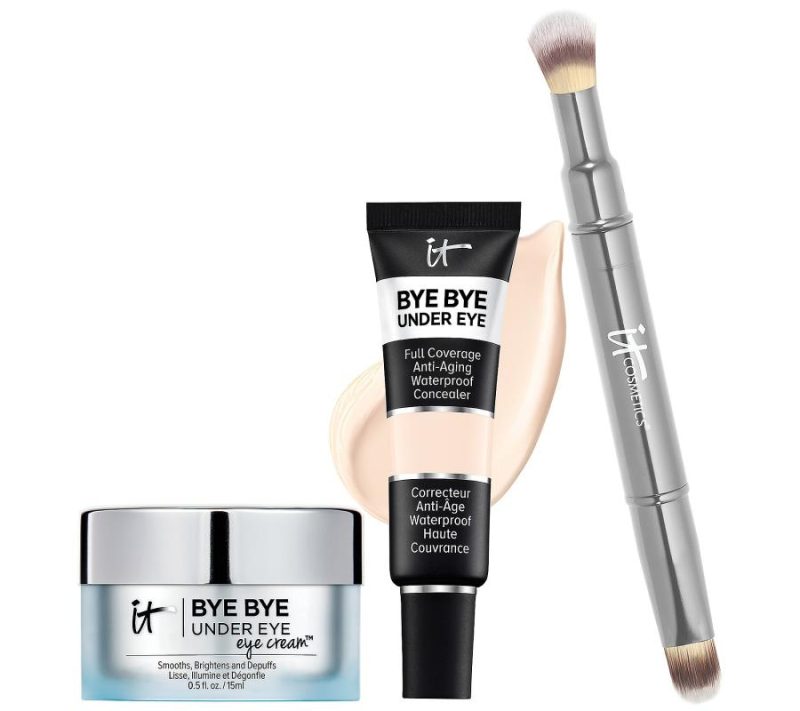 Bath & Body |  Bye Bye Under Eye Concealer & Eye Cream W/ Luxe Brush Bath & Body 10.5 Light