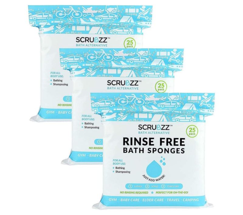 Bath & Body |  Rinse Free 75Pc Bath Single Use Shower Sponge Bath & Body Bath & Body