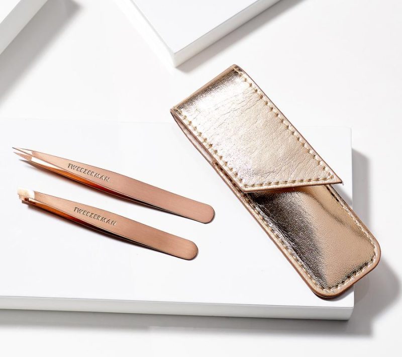 Beauty Tools |  Rose Goldtone Petite Tweezer Set Bath & Body Bath & Body