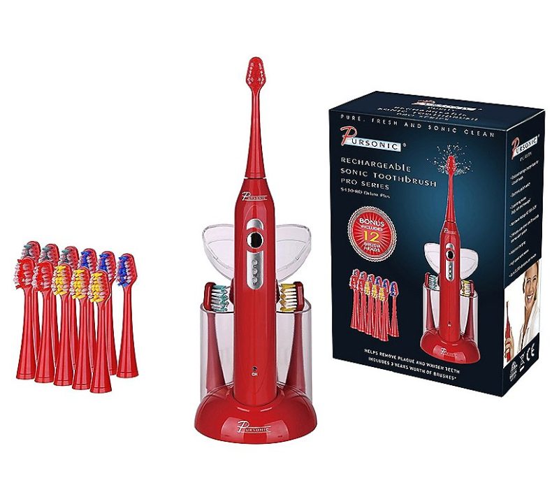 Dental Care |  15-Piece Electric Sonic Toothbrush Inred Dental Care Dental Care