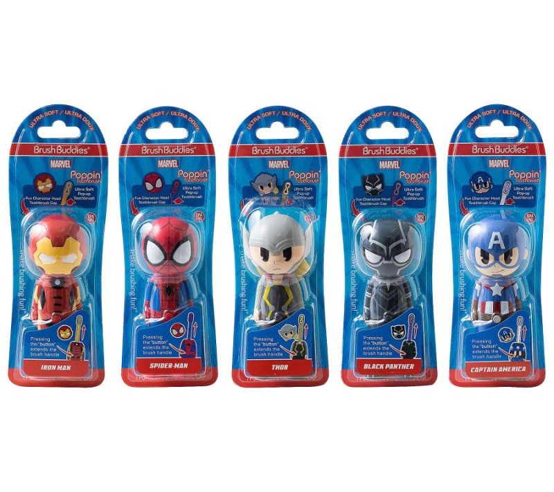 Dental Care |  Marvel Superheroes Set Of 5 Poppin Kids Toothbrushes Dental Care Dental Care