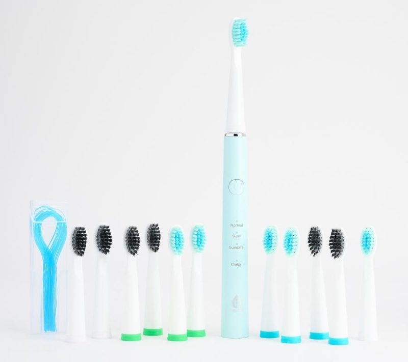 Dental Care |  Sonic Rechargeable Toothbrush W/ 12 Brush Heads & 50 Flossers Dental Care Dental Care