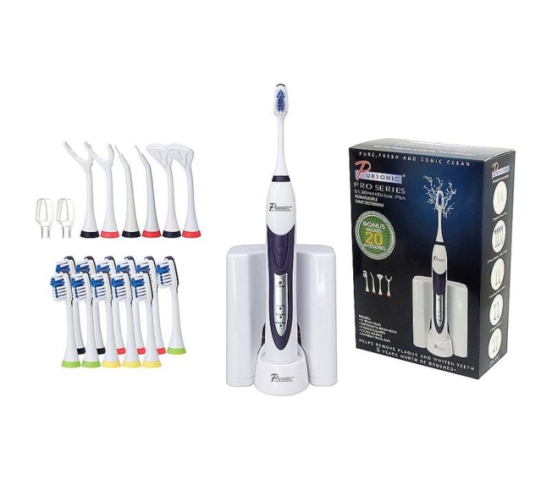 Dental Care |  White Rechargeable Electric Toothbrushwith Bonus Kit Dental Care Dental Care