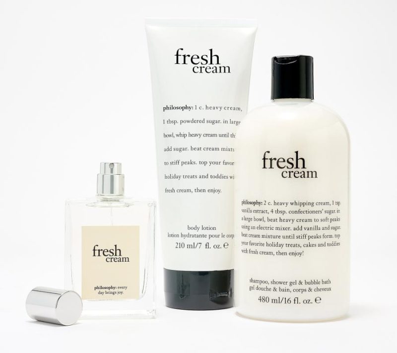 Fragrance |  Holiday Wrapped In Fresh Cream Layering Set With Gift Box Bath & Body Bath & Body