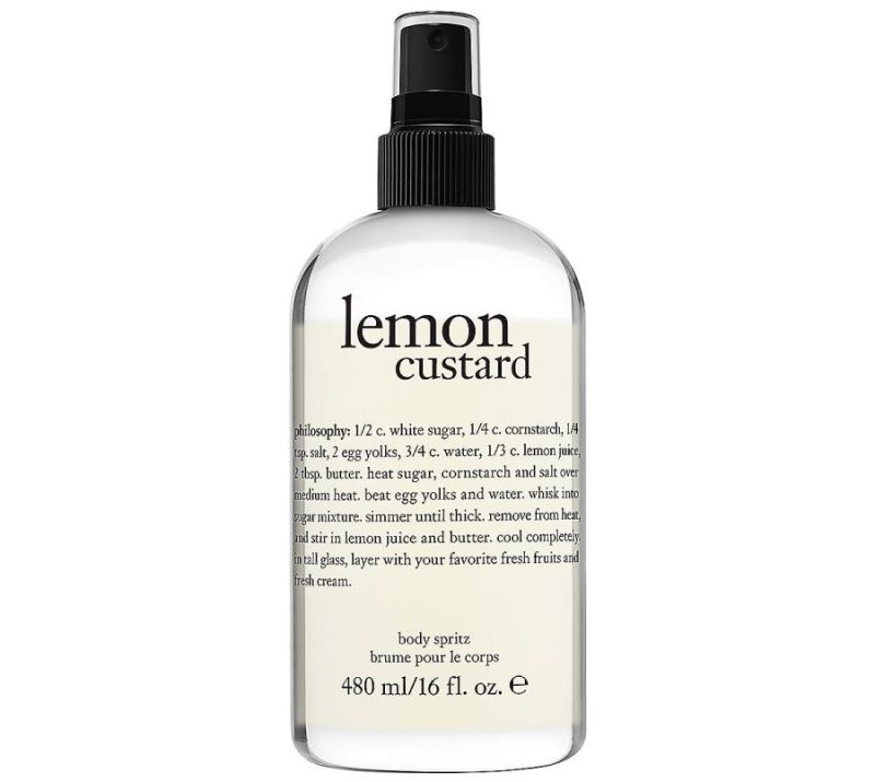 Fragrance |  Lemon Custard Body Spritz 16 Oz Fragrance Fragrance