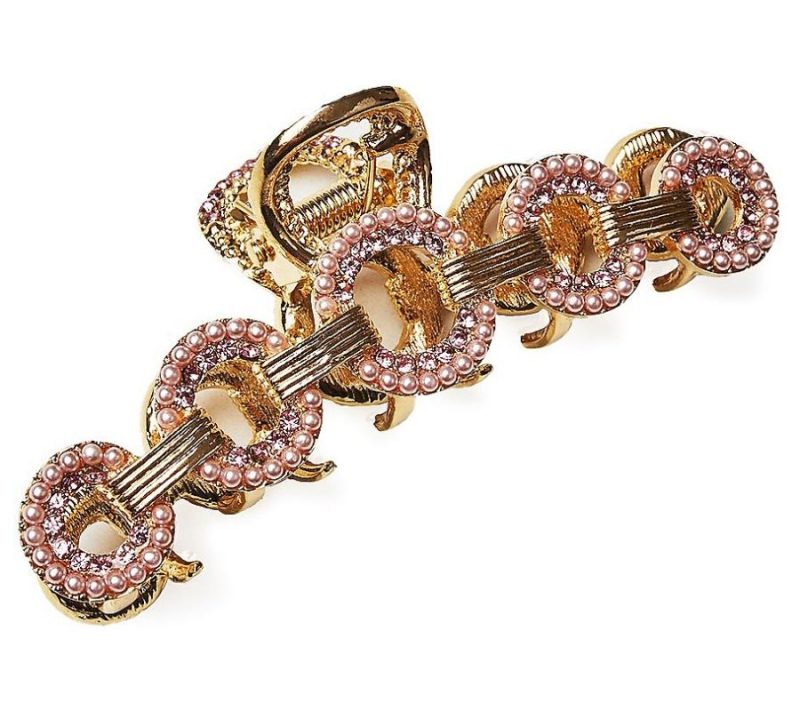 Hair Care |  Pave Pearl Metal Hair Clip Hair Care Blush