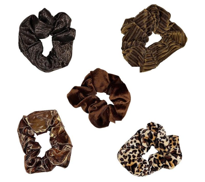 Hair Care |  Scrunchie Set Of 5 Hair Care Animal