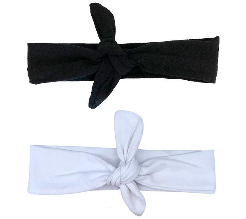 Hair Care |  Set Of 2 Knotted Headbands Hair Care Black/White