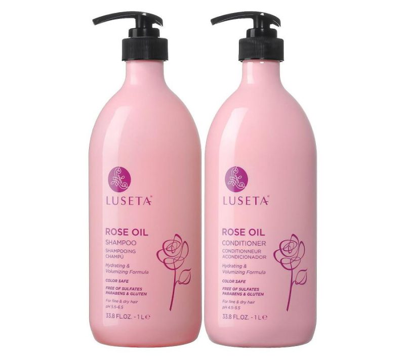 Hair Care |  Super Size Rose Oil Shampoo & Conditioner Set Hair Care Hair Care