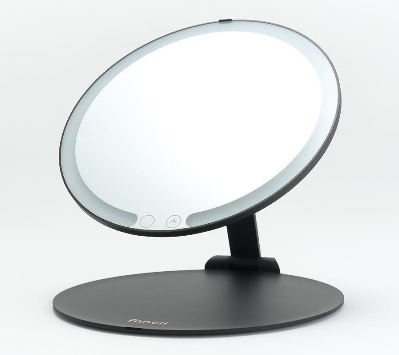 Makeup |  Abigail Rechargeable Led 1X Mag Travel Vanity Mirror Makeup Black