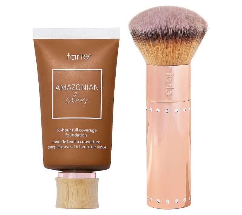 Makeup |  Amazonian Clay 16Hr Foundation With Special Edition Brush Makeup Deep