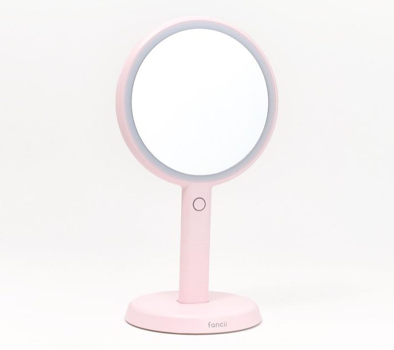 Makeup |  Cami Led Handheld Rechargeable Vanity Mirror With 1X/5X Mag Makeup Blue Fluff