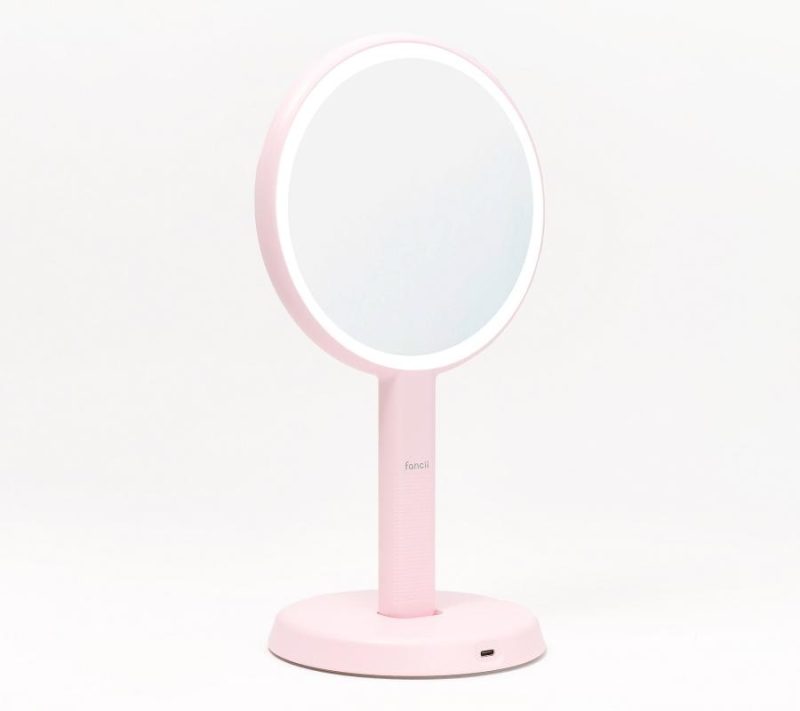 Makeup |  Cami Led Handheld Rechargeable Vanity Mirror With 1X/5X Mag Makeup Blue Fluff