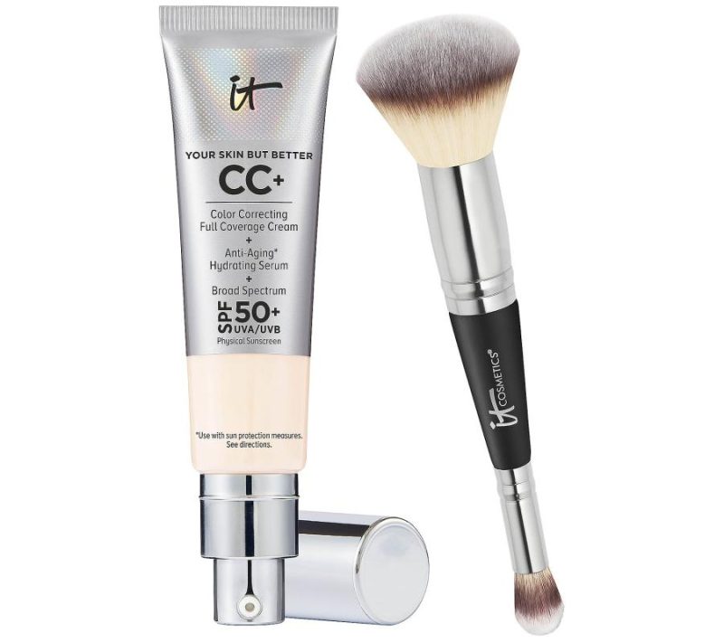 Makeup |  Cc+ Cream Spf 50 Foundation With Brush Makeup Deep