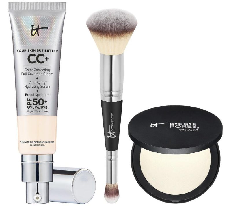 Makeup |  Cc+ Cream Spf50 Foundation With Bye Bye Pores Pressed & Brush Makeup Deep