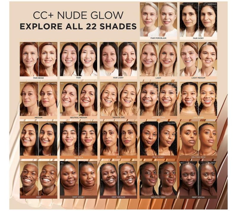 Makeup |  Cc+ Nude Glow Spf 40 Foundation Duo Makeup Deep