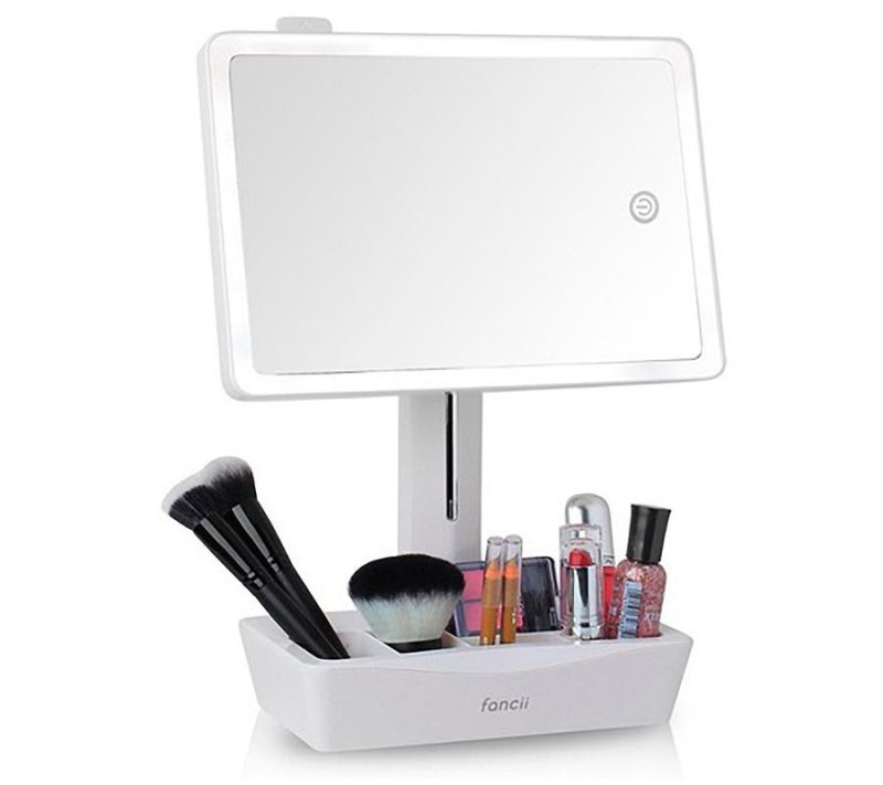 Makeup |  Gala Rechargeable Mirror With 10X/1X Mag& Storage Makeup Cool Grey