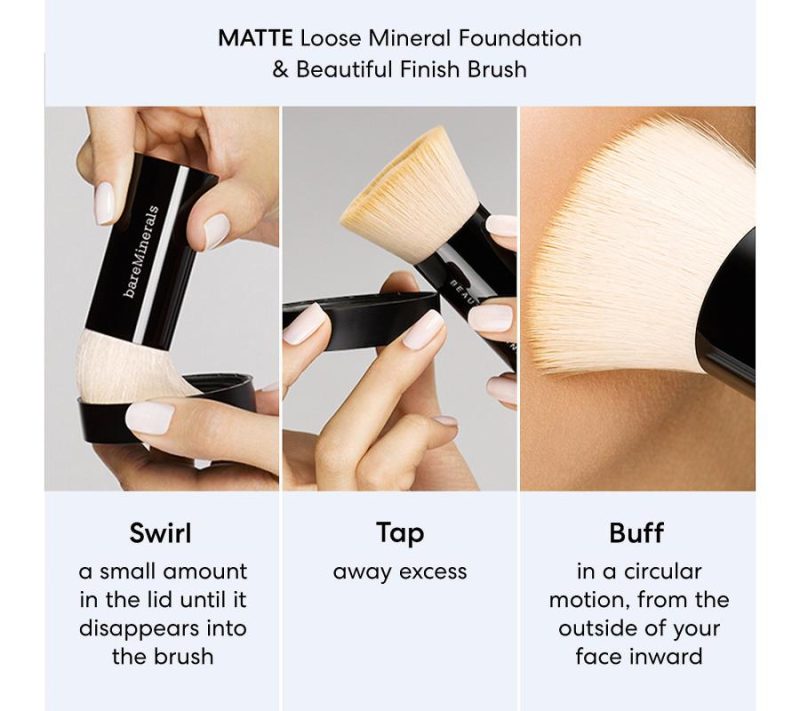 Makeup |  Loose Powder Matte Foundation Spf5 Duo Makeup Deepest Deep