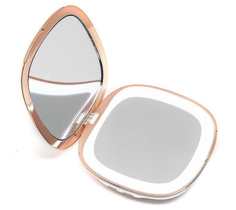 Makeup |  Mila Compact Mirror – White Makeup Makeup