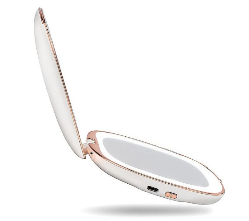 Makeup |  Mila Compact Mirror – White Makeup Makeup