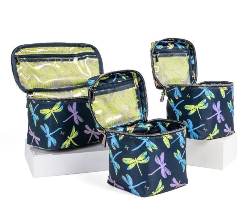 Makeup |  Set Of 3 Cosmetic Cases – Dolly & S/2 Box Top Makeup DragonflyIcePop