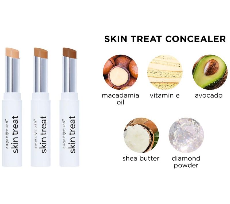 Makeup |  Sugar Rush Skin Treat Concealer Duo W/ Brush Makeup Deep