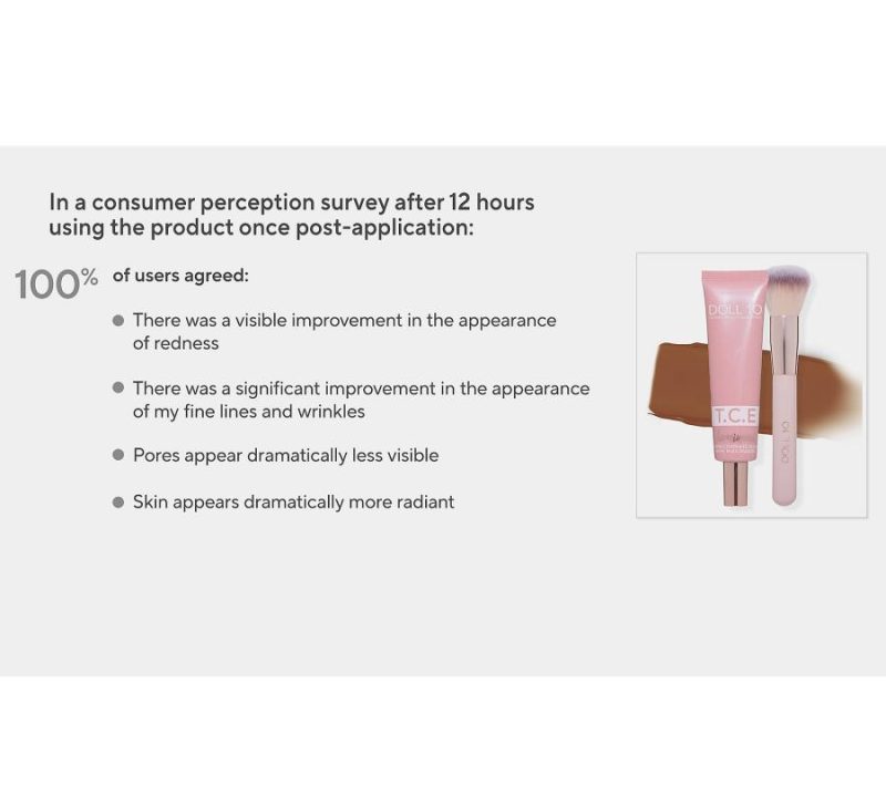 Makeup |  Super-Size Tce Luminous Foundation With Brush Makeup Deep