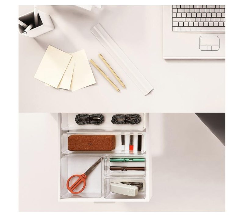 Men’s Grooming |  Clear Office Drawer Organizer 5-Piece Set Men's Grooming Clear