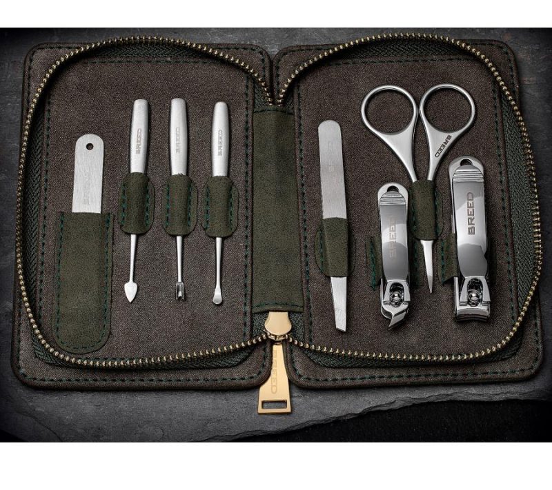 Nail Care |  Katana 8 Piece Surgical Steel Groom Kit Nail Care Black