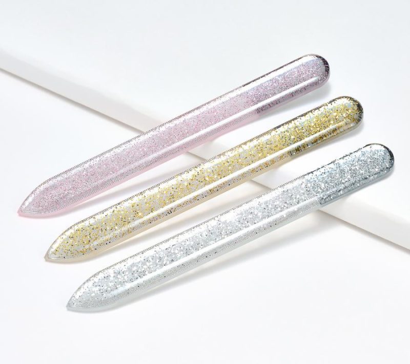 Nail Care |  Spa-Rific Nano Laser Etched Shimmer Manicure File Trio Beauty Tools Beauty Tools