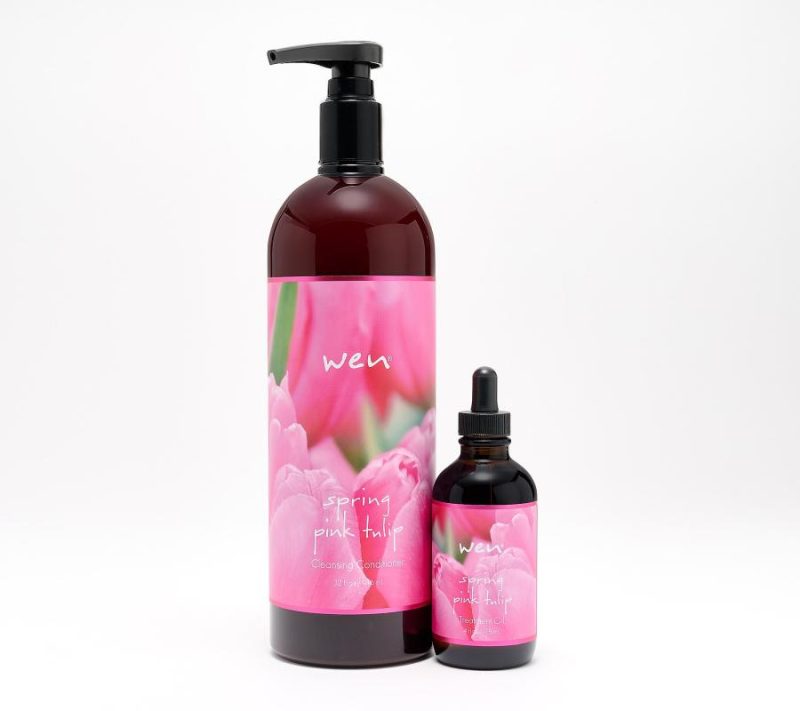 Hair Care |  By Chaz Dean Seasonal 32-Oz Cleansing Conditioner With 4-Oz Oil Hair Care Cherry Blossom